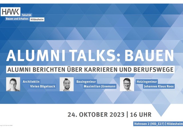 Alumni Talks: Bauen